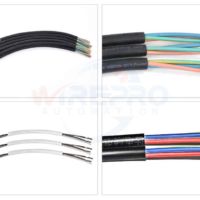 Round multi cores cable stripping sample