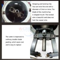 SP-T05 small semi-automatic stranded wire stripping and twisting machine - Imagen 10