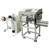 Automatic coax cable cutting stripping machine