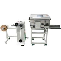 Automatic coax cable cutting stripping machine