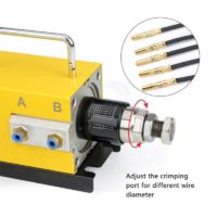 TP-C10 Pneumatic coaxial cable coax wire terminal crimping machine - Gambar 3