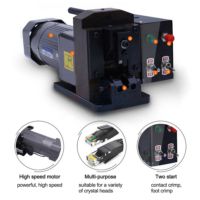 TC-E08 RG11 RG45 cable crimper connector crimping machine - Görsel 2