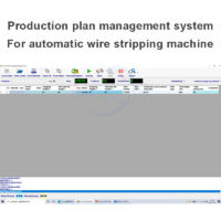 Production plan management system for automatic wire stripping machine