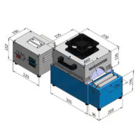 RS-L60 Wire harness shrinking ovens shrink sleeves heater tunnel - immagine 5
