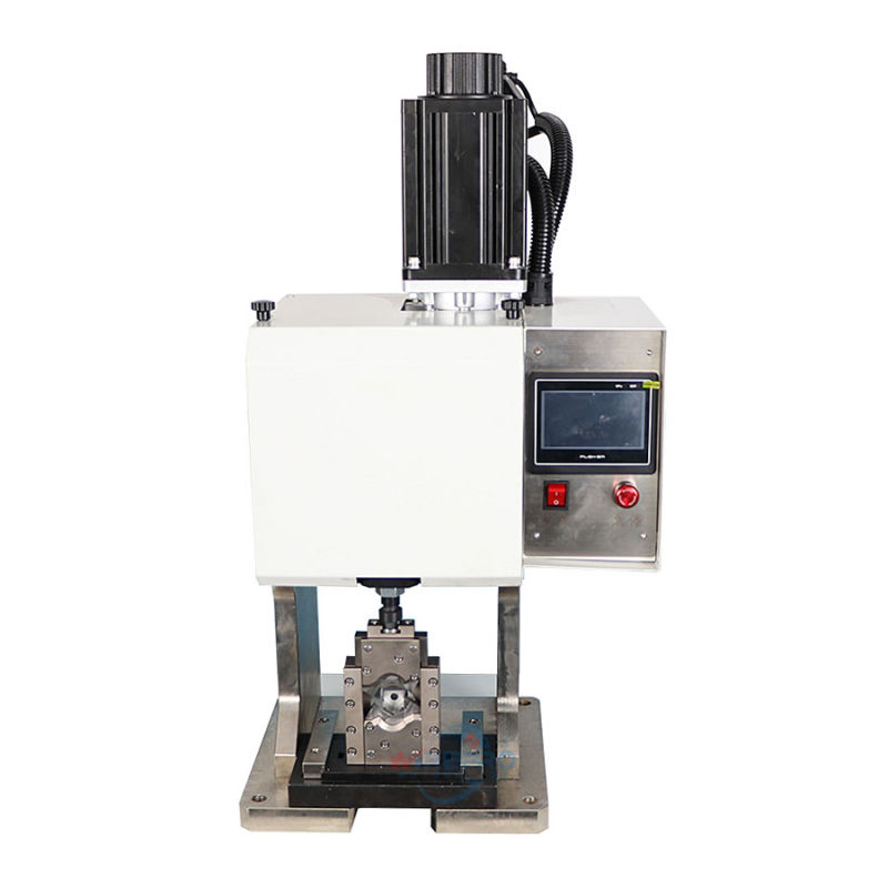 TU-S08 Electrical servo battery tubular connector lug crimping machine